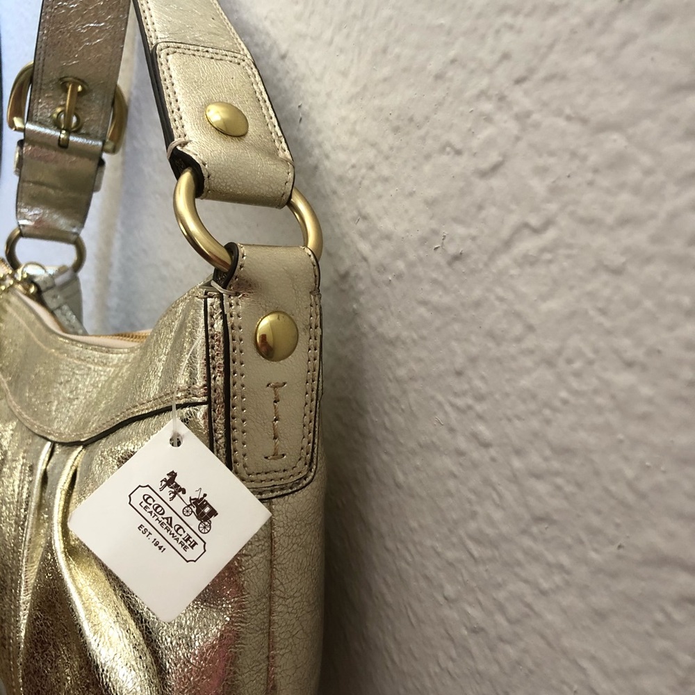Coach Soho Metallic gold Large Hobo - Picture 6 of 14